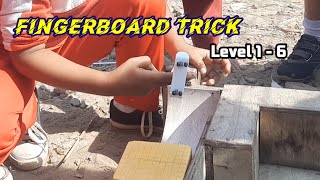 trick fingerboard level 1  6  techdeck trick level dasar Jakepfb [upl. by Leilah]