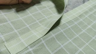 How to sew gents style front placket sewing DressingMania [upl. by Santiago768]