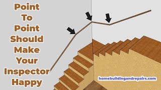 Simple Method To Find Angled Platform Stair Handrail Measurements  No Complicated Math Here [upl. by Amaryl]