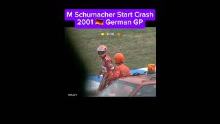 SCHUMACHER CRASH GERMAN 🇩🇪 GP 2001 formula1 automobile [upl. by Kennett]