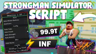 NEW Strongman Simulator Script PASTEBIN 2024 AUTOFARM SPEED AUTO REBIRTH [upl. by Acisseg]