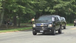 Motorcade of Vice President Harris in Westfield [upl. by Enohpets966]