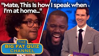 Richard Ayoades Real Voice Has Mo Gilligan In Near Tears  Big Fat Quiz [upl. by Roane]