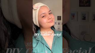 DIY Coffee Facial At Home  Coffee Face Pack  Coffee Scrub coffeefacial coffeeforskin [upl. by Kciredes]