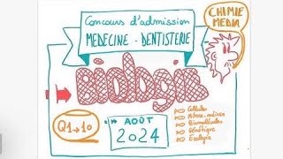 Concours Médecine Dentisterie  28 août 24  Biologie  les 10 questions [upl. by Pyne]