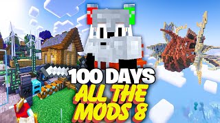 I Survived 100 Days with ALL THE MODS In Minecraft 1 [upl. by Darsey]