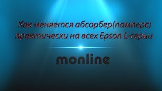 Как меняется абсорбер памперс на Epson Lсерии [upl. by Ezarras]