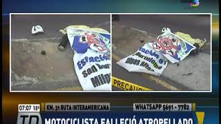 Motociclista falleció atropellado [upl. by Iila]