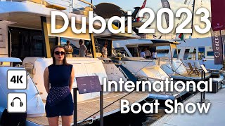 Dubai 🇦🇪 Dubai International Boat Show 2023  4K  Walking tour [upl. by Ahkihs817]