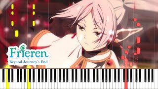 Zoltraak  Frieren OST Piano Cover  Sheet Music 4K [upl. by Eimilb]