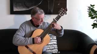 J S Bach Siciliano BWV 1001 for solo violin played on guitar [upl. by Alyose109]