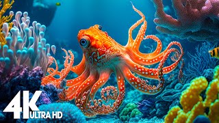 24 HOURS of 4K Underwater Wonders  Relaxing Music  The Best 4K Sea Animals for Relaxation [upl. by Monah]