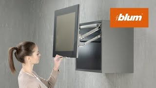 AVENTOS HL  Ferrure Blum pour portes relevables parallèles [upl. by Arraik]