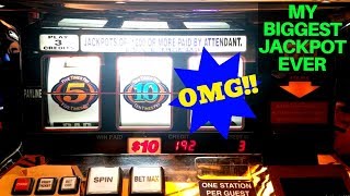 My 💥BIGGEST💥 Handpay Jackpot EVER  High Limit 2X 10X 5X BONUS TIME Slot Machine HUGE JACKPOT [upl. by Airoled]