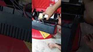 Computer Ups Battery Connection with Exide 12v 7ah Battery computer shorts ytshorts viral reels [upl. by Nioe]