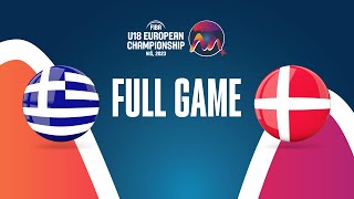 Greece v Denmark  Full Basketball Game  FIBA U18 European Championship 2023 [upl. by Lertnom]