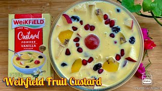 Weikfield Custard Powder Recipe  Weikfield Vanilla Custard  Fruit Custard Recipe weikfield [upl. by Shien]