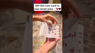 Gift this mini card to your loved once ♥️like share comment and subscribe 🙏🏻 [upl. by Daughtry342]