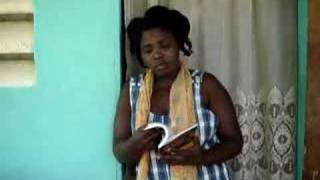 Jacmel Haiti lovely young woman sings [upl. by Yaffit545]