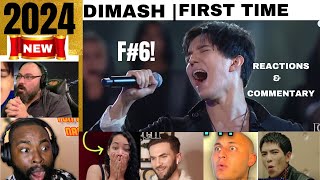 DIMASH  First Time Reactions  2024  Reactions and Comments Mashup [upl. by Halsy]