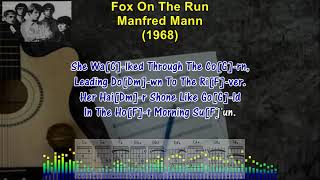 Fox On The Run  Manfred Mann 1968 Karaoke SingALong Lyrics amp Guitar Chords oldies vinyl [upl. by Nagol376]