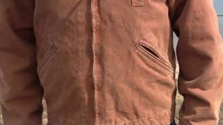 J97 Carhartt Sandstone Detroit Jacket  Getzscom [upl. by Naharba]