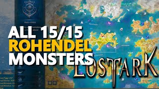 All Rohendel Monsters Lost Ark [upl. by Akinet]