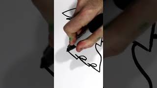 Freehand Sharpie Art  Chad Ink Drawing [upl. by Darnall]