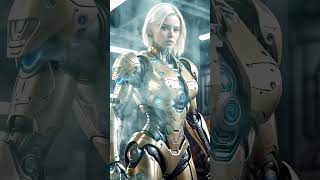 A GOLD BLONDE MASTER CYBORG CREATED BY AI CYBERVISION 2024 [upl. by Mandelbaum221]