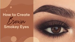 How To Easiest BlackBrown Smokey Eyes With 3 Eyeshadow [upl. by Mcdowell684]