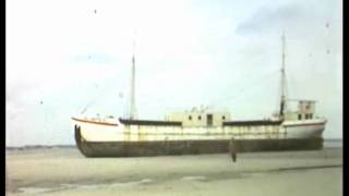 Radio Uilenspiegel gestrand in Cadzand nl winter 1962mp4 [upl. by Nnyliram478]