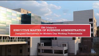 IIM Udaipurs Executive Master of Business Administration EMBA Program [upl. by Marlyn]