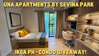 UNA APARTMENTS BY SEVINA PARK ARTHALAND BIÑAN LAGUNA  VLOG TOUR INSIDE IKEA PH CONDO GIVEAWAY [upl. by Dorey]