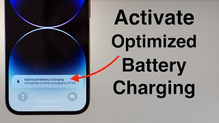 How to ACTIVATE Optimized Battery Charging on iPhone [upl. by Ahouh]