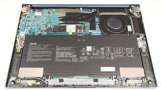 🛠️ How to open ASUS Zenbook 14 OLED UX3405  disassembly and upgrade options [upl. by Menken]