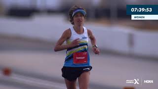 Audrey Tanguy  Womens 100K Winner  HOKA Project Carbon X 2 [upl. by Scrope]