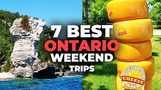 7 BEST LONG WEEKEND GETAWAYS IN ONTARIO Tobermory Niagara Sarnia Point Pelee and more [upl. by Enayd242]