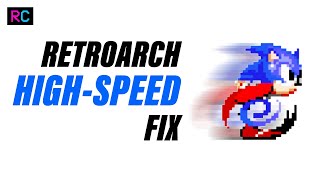 RetroArch iOS Running TOO FAST  Fast Forward HighSpeed Fix [upl. by Hiller571]