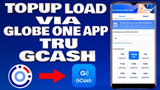 How To Top Up Mobile Load via GlobeOne App tru GCash Account  Tagalog Tutorial [upl. by Curtis]