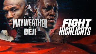 FIGHT HIGHLIGHTS  Floyd Mayweather Jr vs Deji [upl. by Sheehan238]