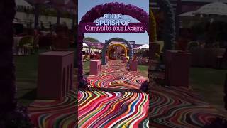 Carnival Theme 5D PRINTED Carpets🎉🔥 wedding 3dprinting carnival weddingceremony [upl. by Cuda]