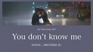 【カナルビ和訳】 『彼女はキレイだった』OST You don’t know me／SOYOU BROTHER SU [upl. by Dame]