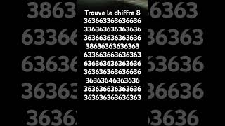 Trouve le chiffre 8 foryou humour [upl. by Aynotak]