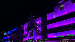 Ocean Drive at night  Florida Miami Beach [upl. by Vasiliu]