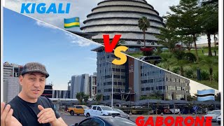 Kigali 🇷🇼vs Gaborone🇧🇼 in infrastructure cleanliness development and population [upl. by Selima]