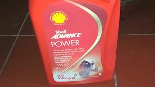 Drain Fastron Platinum ganti review oli Shell Advance Power 15W50 beda full sintetik vs daur ulang [upl. by Hillari]