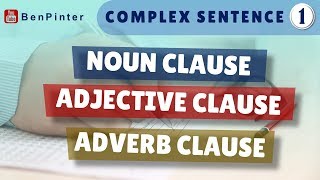 Belajar Bahasa Inggris Complex Sentence  Bagian 1 NounAdjectiveAdverb Clause [upl. by Millwater]