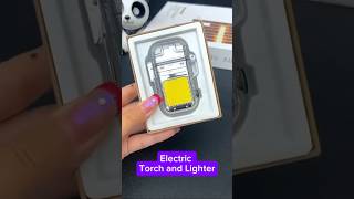 Electric Rechargeable Torch and Lighter youtubeshortstrending 🕯️ [upl. by Norbel820]