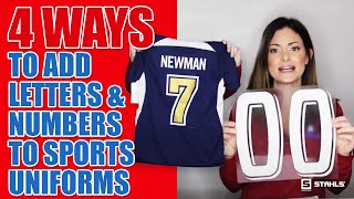 4 Ways to Easily Decorate Sports Uniforms  How to Heat Press Letters amp Numbers [upl. by Aiepoissac675]