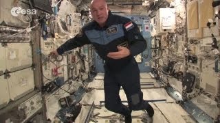 ESA astronaut André Kuipers tour of the International Space Station [upl. by Eatnoid]